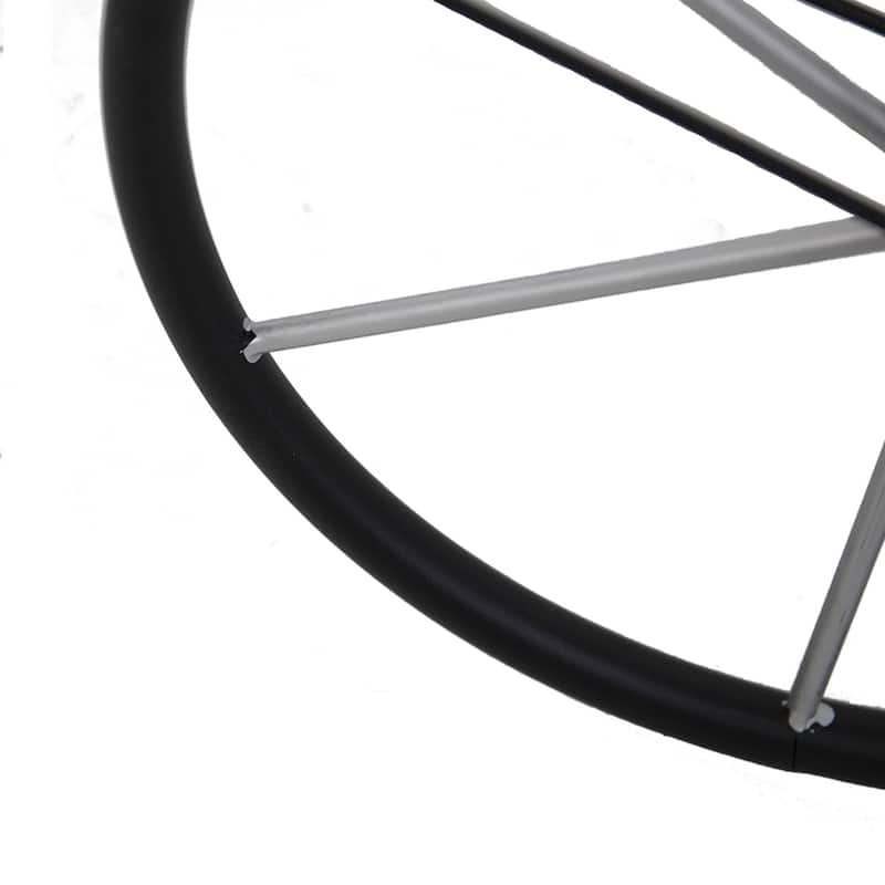 38.5x14.5x25.5" Black and White Bicycle Plant Stand Planter