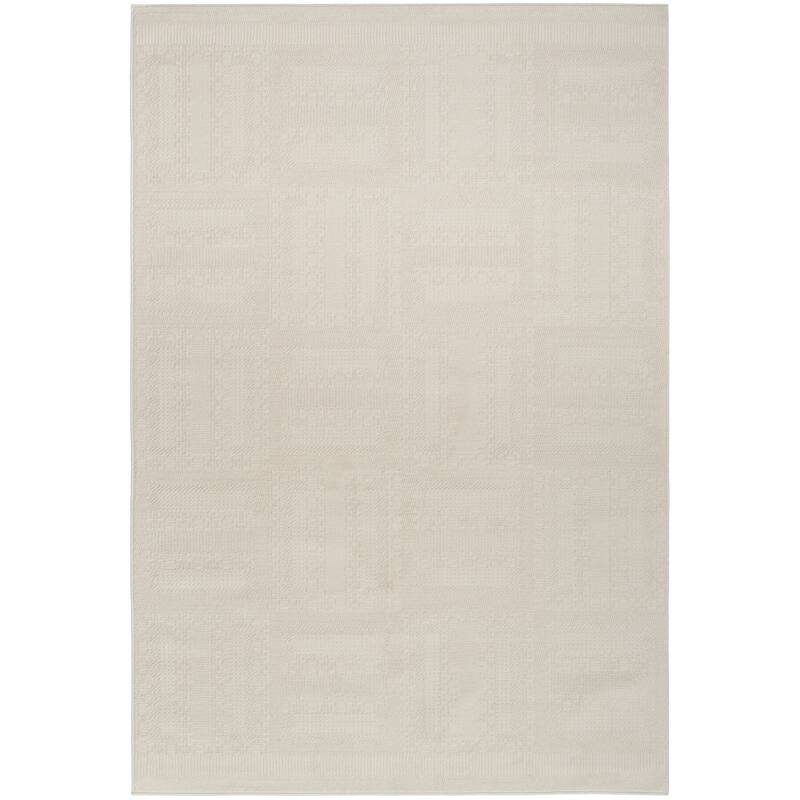 Nourison Nordic Indoor only Abstract Area Rug - 5' x 7' - Ivory - Rectangle