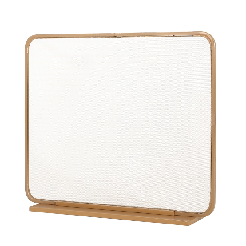 Christopher Knight Home - Tahlia Modern Iron Fireplace Screen with Tall Rectangular Frame