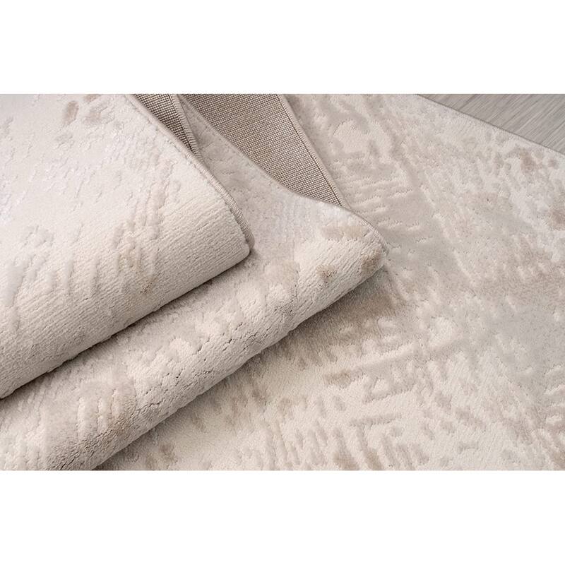 Ladole Rugs Abstract Pattern Home Decor Indoor Cream Area Rug