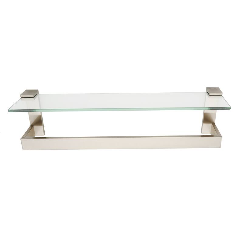 Alno A6427-18 Linear 18" Wide Solid Metal Modern Bathroom Towel Rod - Satin Nickel