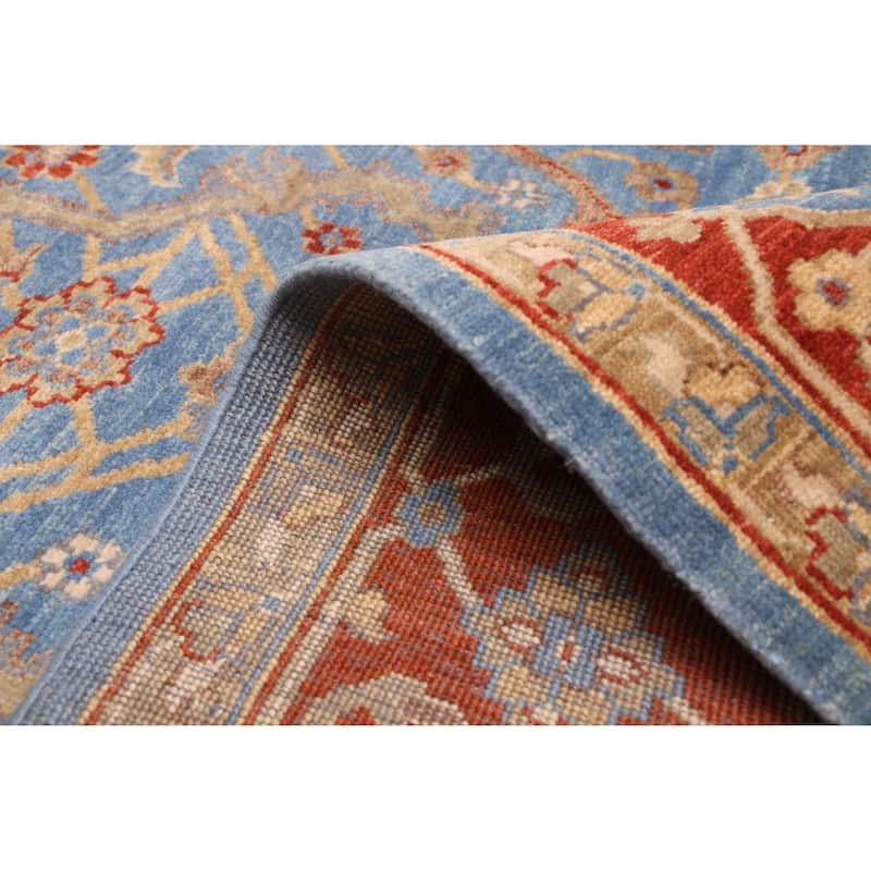 ECARPETGALLERY Hand-knotted Jules Sultane Blue Wool Rug - 7'10 x 10'2