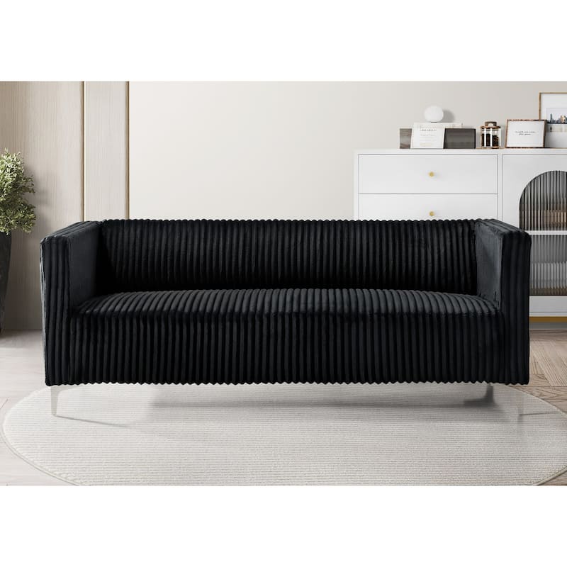 Clayfell Gavin Velvet Square Arm Chair/ Loveseat/ Sofa
