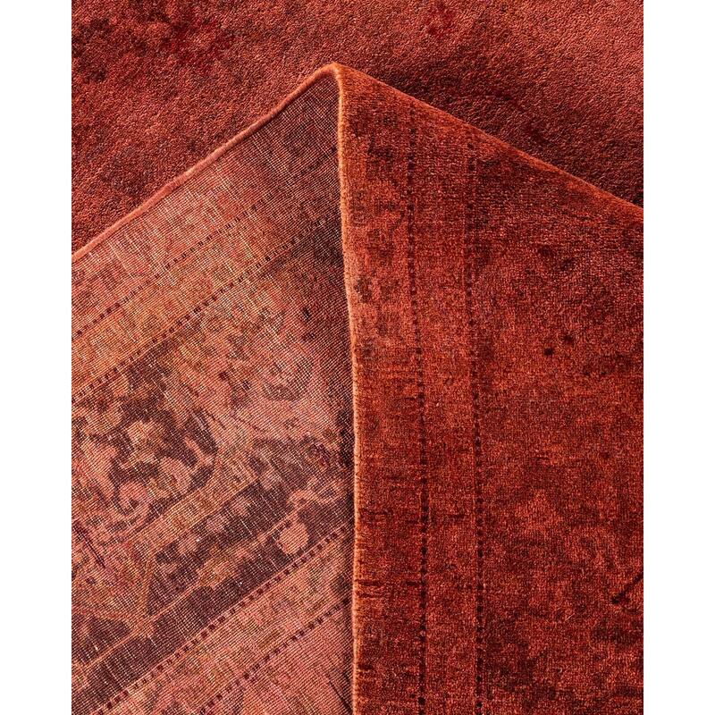 Fine Vibrance, One-of-a-Kind Hand-Knotted Area Rug - Pink, 6' 3" x 9' 3" - 6' 3" x 9' 3"