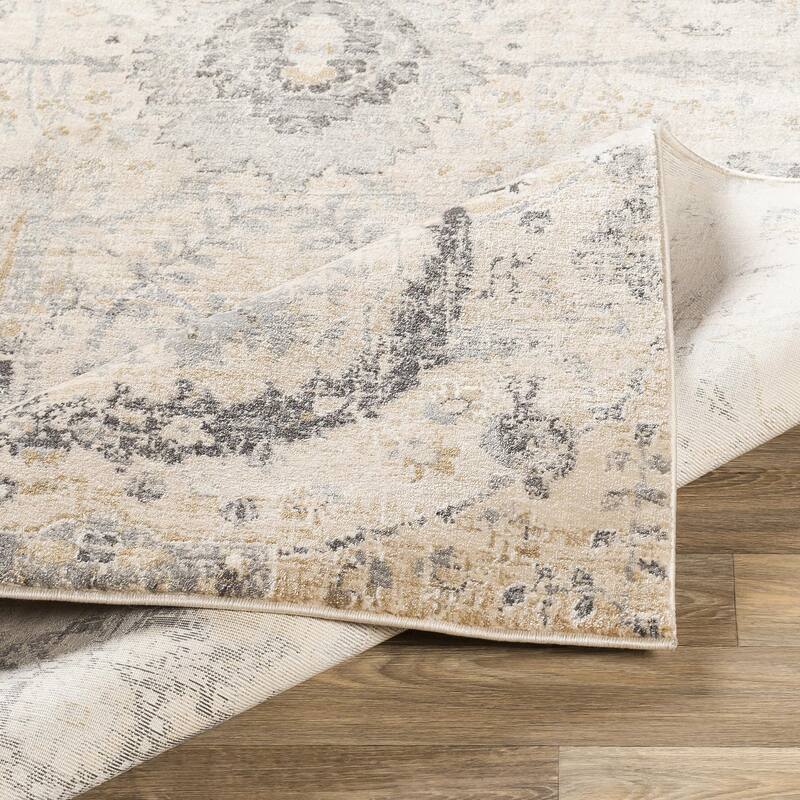 Livabliss Indigo Updated Traditional Medallion Area Rug