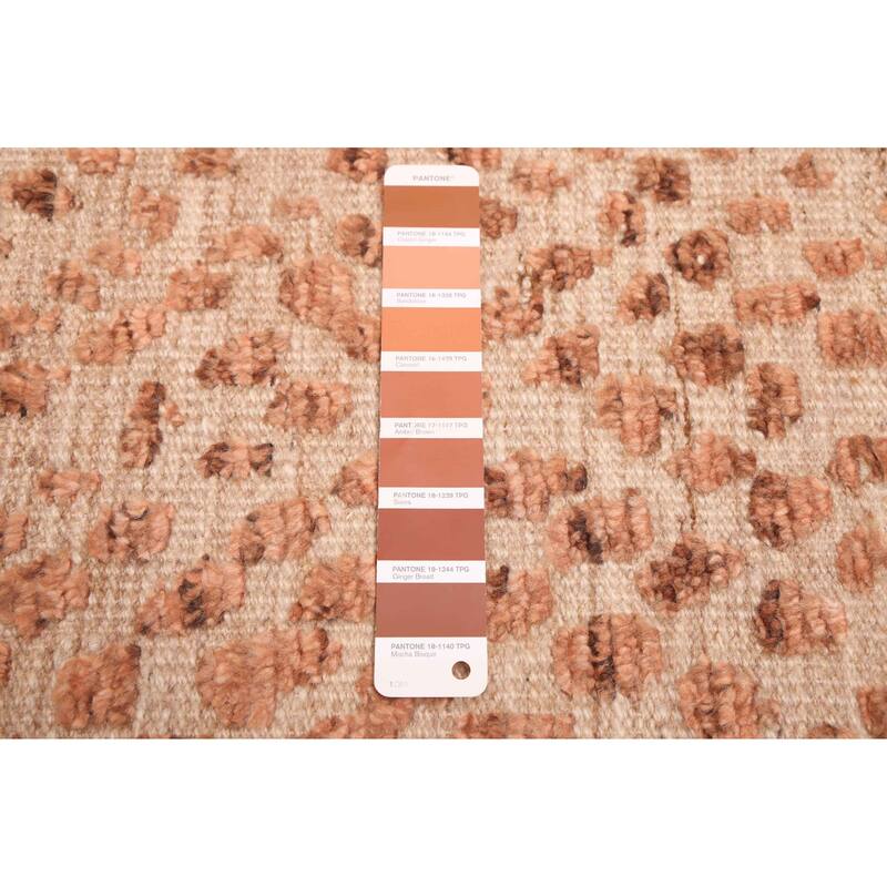 ECARPETGALLERY Hand-knotted Tangier Brown Wool Rug - 8'2 x 10'2