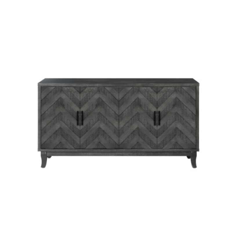  Accent Sideboard Four Doors Storage Cabinet Buffet for Dining Room, Entrance and Hallway