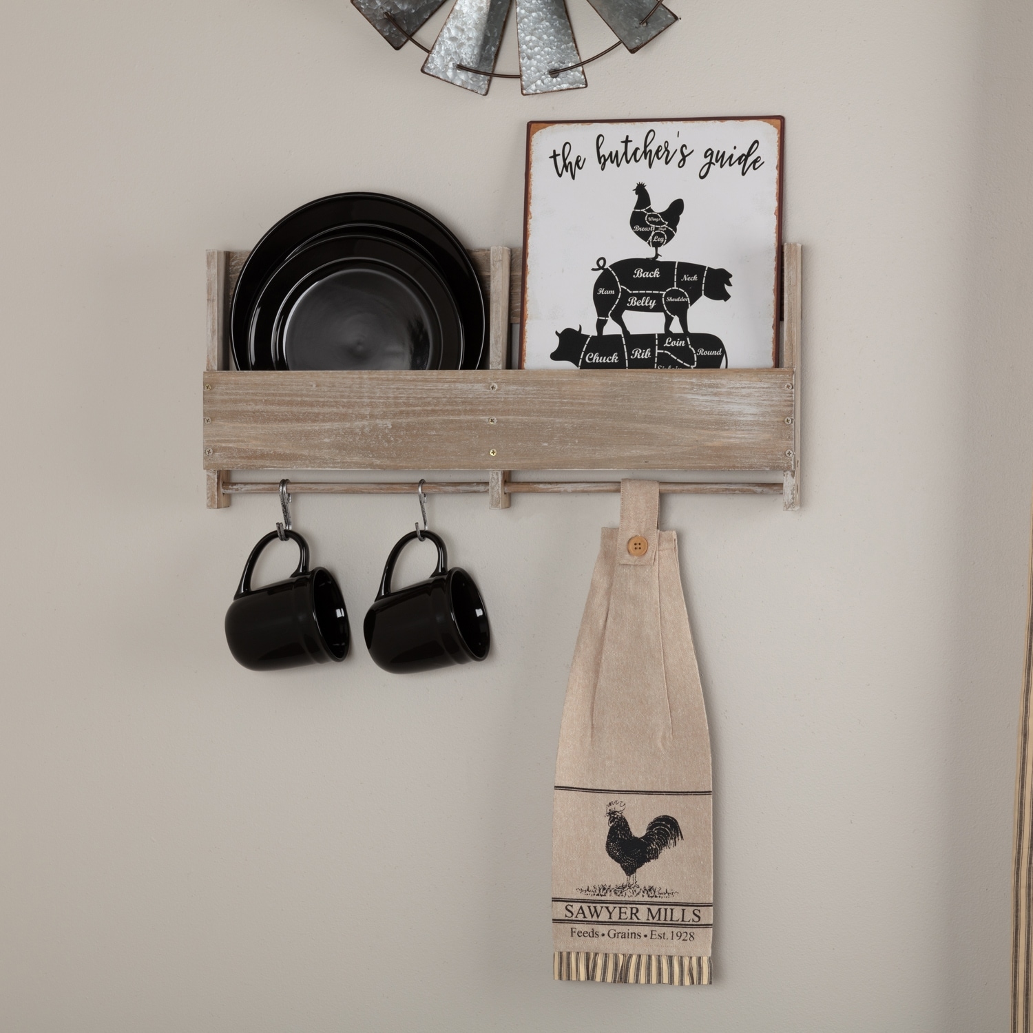 Sawyer Mill Poultry Button Loop Kitchen Towel - Thumbnail 2