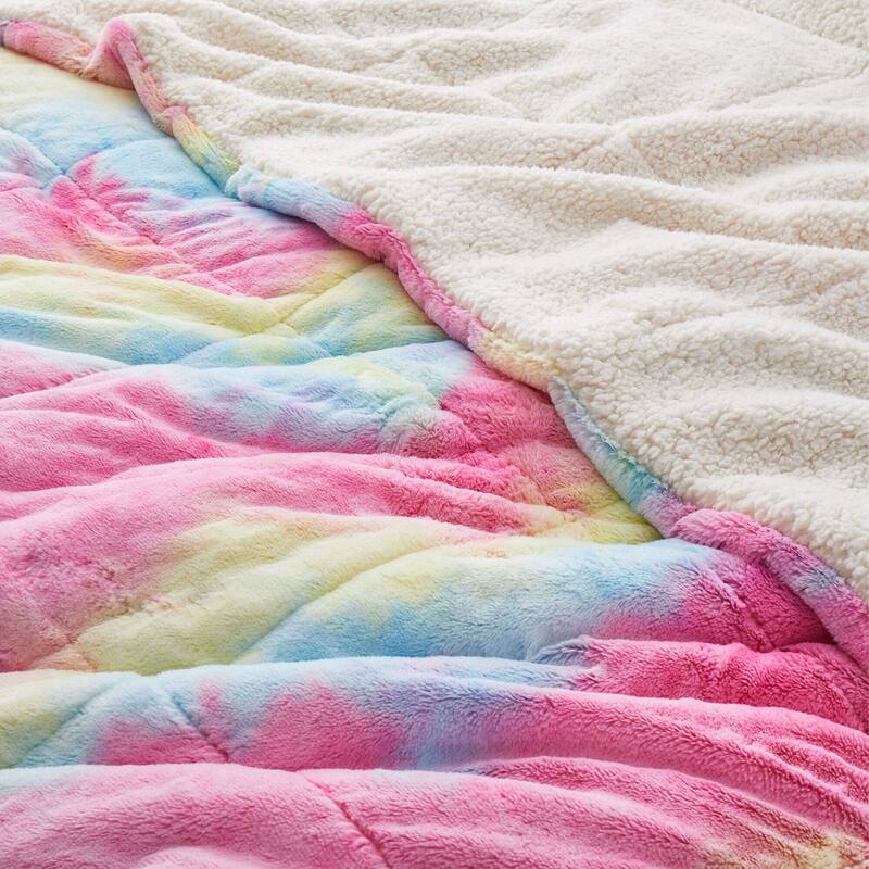 3-Piece Reversible Plush Sherpa Down Alternative Comforter Set
