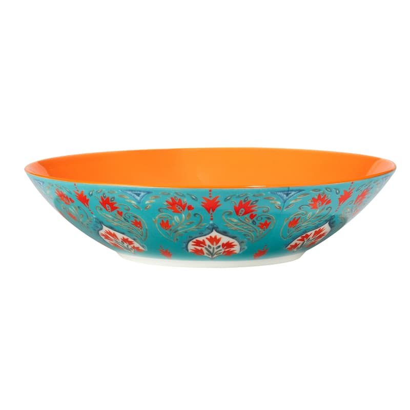 Certified International Francesca 44 oz. Soup/Cereal Bowls, Set of 4 Assorted Designs - 9.25" Dia x 2.25"