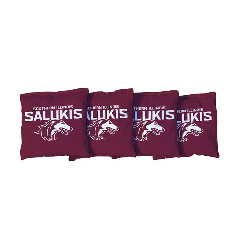 SOUTHERN ILLINOIS SIUC SALUKIS Maroon Cornhole Bags - Corn Filled