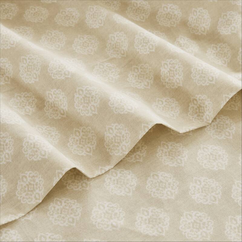 Lush Decor Sophie Neutral Cotton Sheet Set