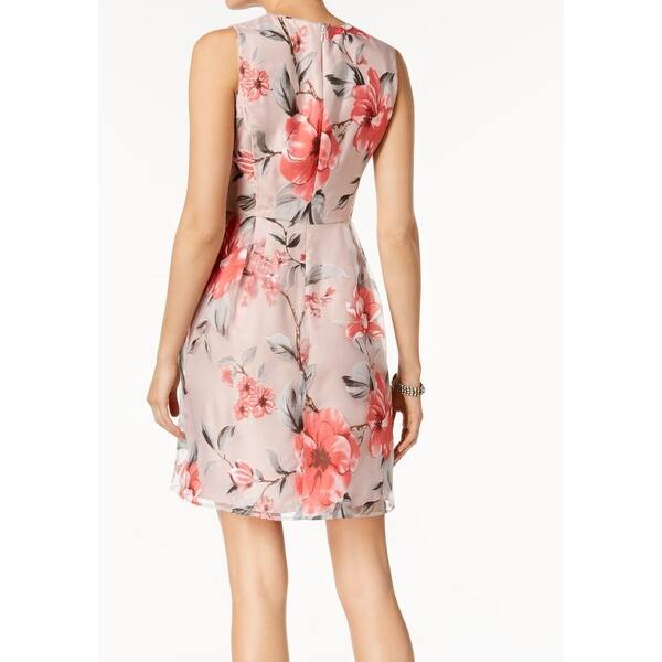 Shop Ivanka Trump Womens Dress White Shift Mesh Floral Print On Sale Free Shipping On Orders Over 45 Overstock 28740071