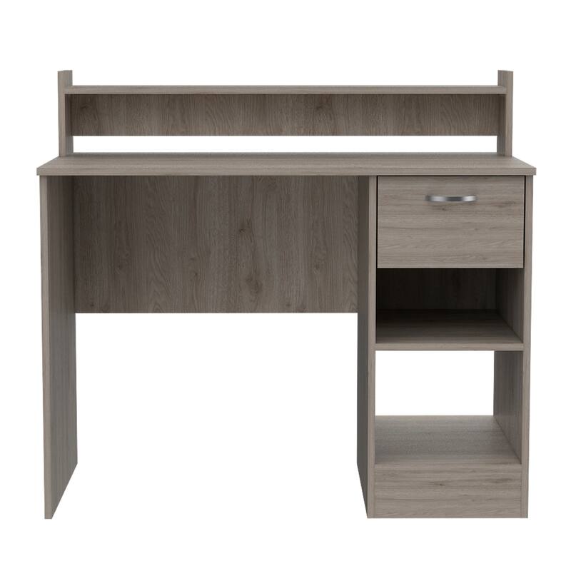 Writing Computer Desk , Multiple Shelves, One Drawer
