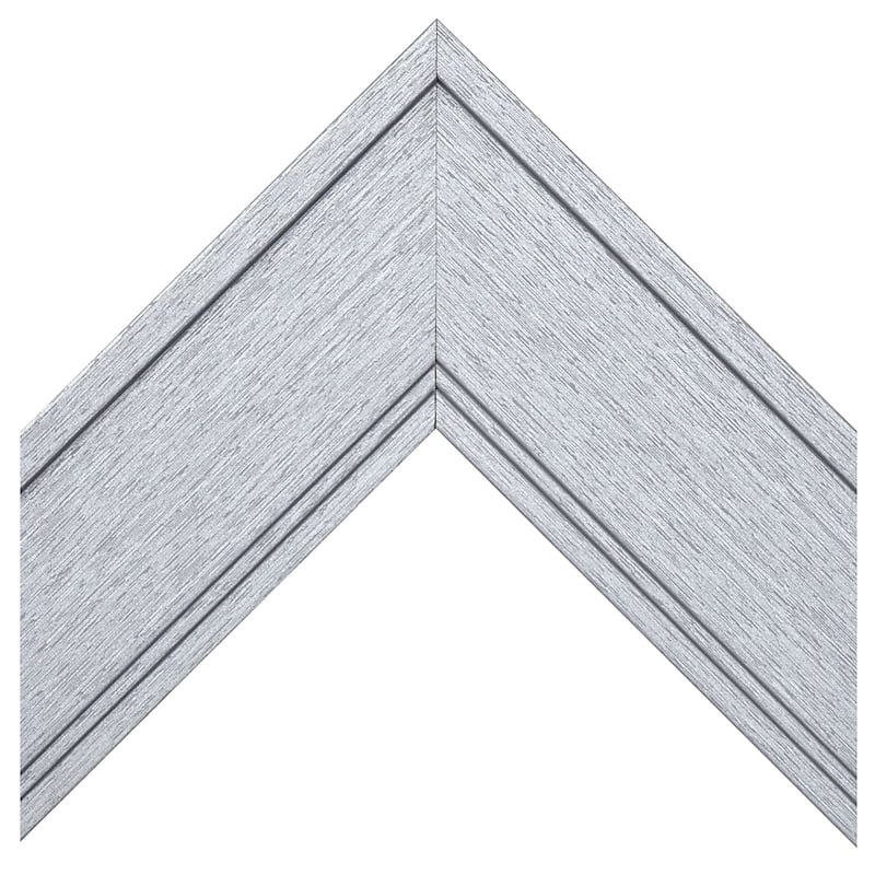 Frame My Mirror Brushed Silver Framed Vanity Mirror, Porter Design