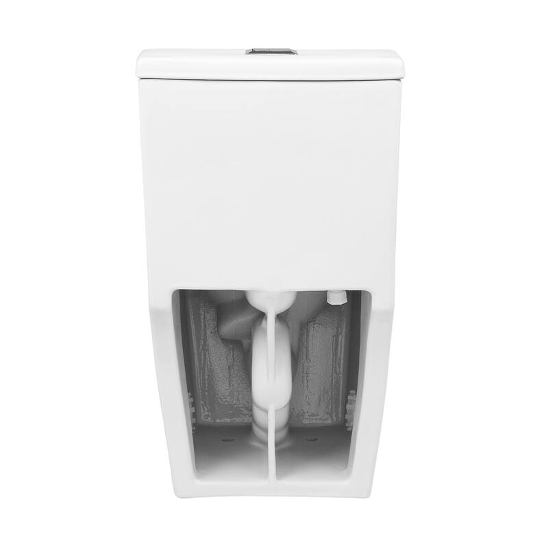 Antibes One Piece Elongated Dual Flush Toilet With 0.95/1.26 Gpf - 27.4" x 16.15" 16.05"