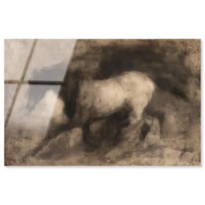 Dark Horse Acrylic by Art Remedy, Ready to Hang