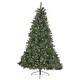 preview thumbnail 7 of 16, 9-ft Spruce Pre-Lit or Unlit Artificial Christmas Tree with Glitter Branches, Red Berries & Pinecones by Christopher Knight Home