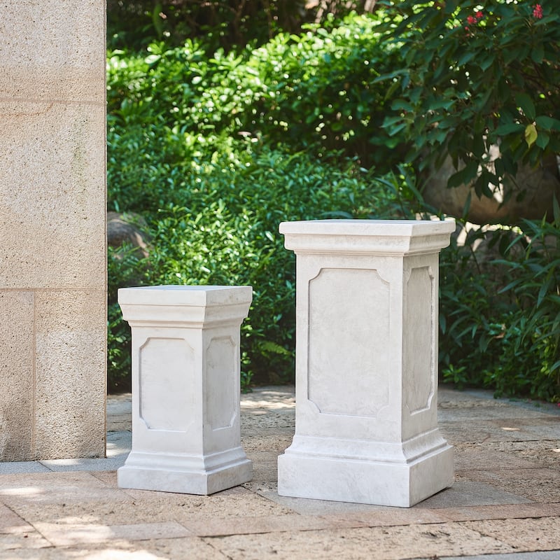 Christopher Knight Home - Hollingsworth Plant Stand with Handcrafted MGO Pedestals (Set of 2)