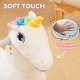 preview thumbnail 5 of 7, Qaba Ride on Unicorn, 6V Battery Powered Kids Electric Ride on Animal Toy with Music, Foot Pedal for Kids Aged 18-36 Months