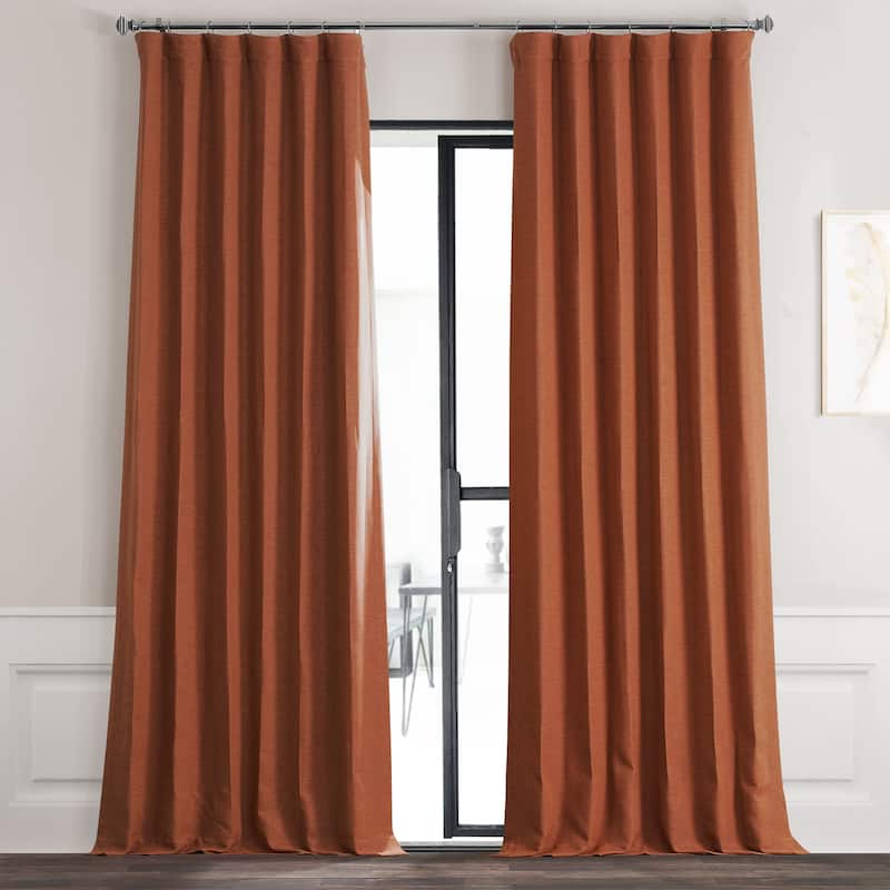 Exclusive Fabrics Persimmon Bellino Room Darkening Curtain (1 Panel)