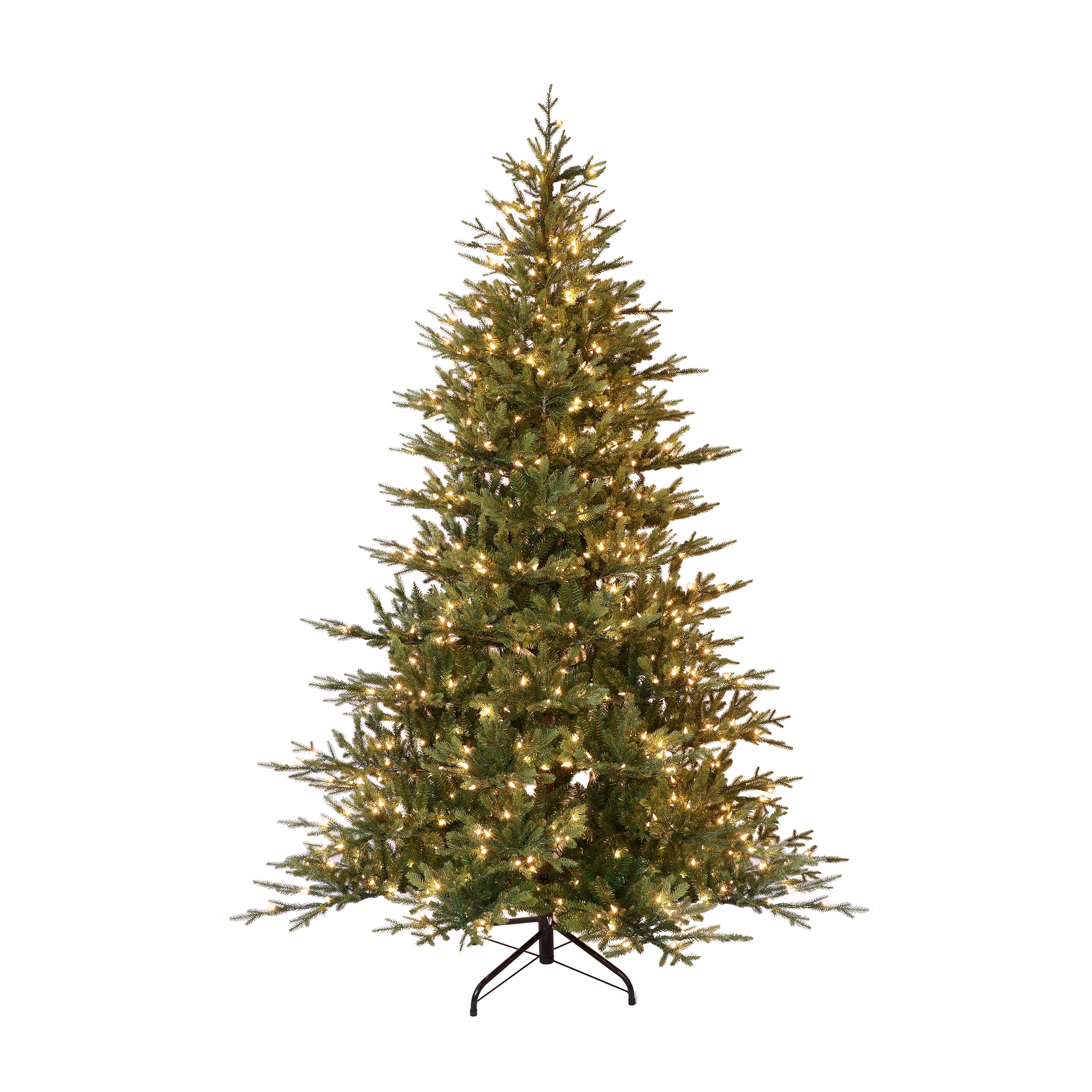 Puleo International 7.5' Pre-Lit Balsam Fir Artificial Christmas Tree