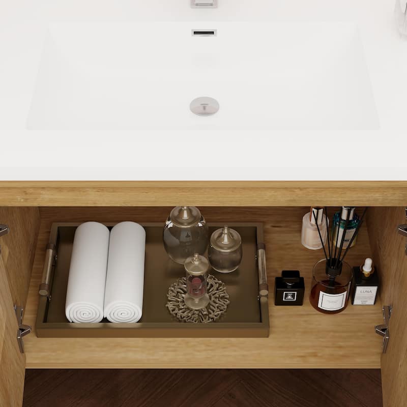 Victoria 60'' Wall-mounted Vanity with Single Reinforced Acrylic Sink - 59.5