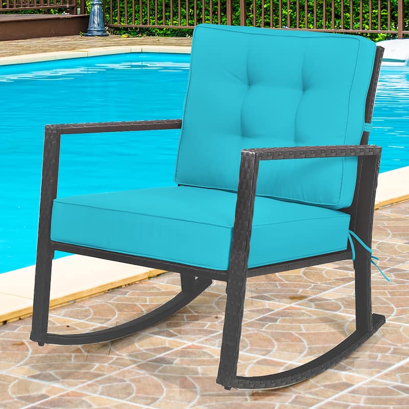 Patio Rocking Chair Outdoor Glider Rattan Rocker Chair On Sale Bed