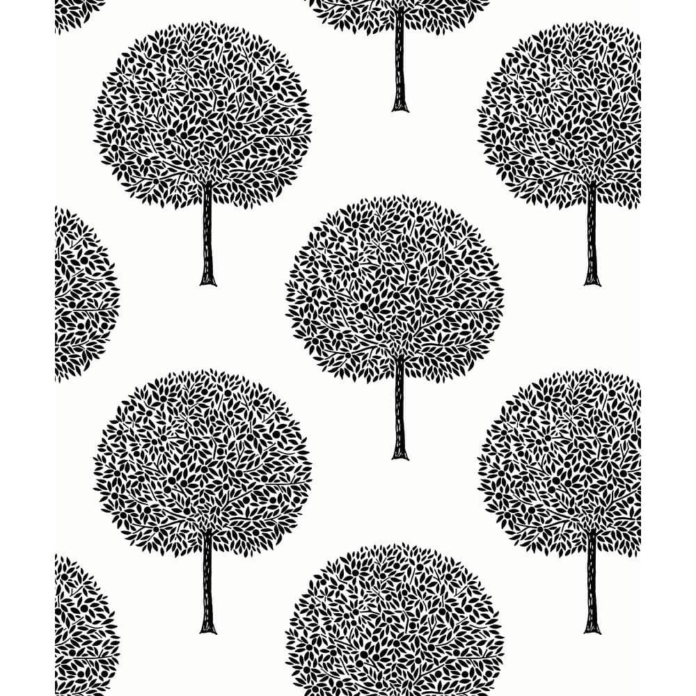Seabrook Designs Demi Trees Non-Woven Unpasted Wallpaper