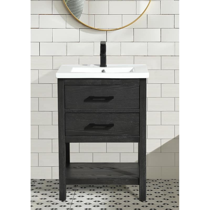 Ari Bath, Betty 42" Bathroom Vanity, Weathered Brown