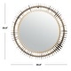 preview thumbnail 3 of 5, SAFAVIEH Storm 30-inch Brass Round Mirror - 30" W x 3.5" L x 30" H