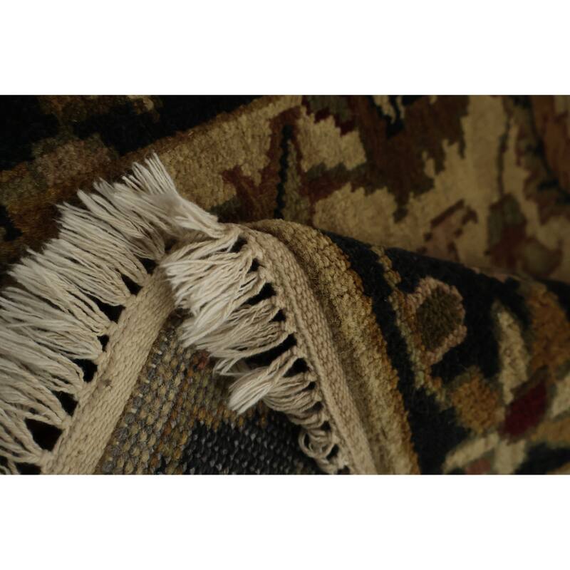 Hand Knotted Oriental 100% Wool Carpet Traditional Floral Beige & Ivories Agra Area Rug - 4' 2'' X 2' 6''