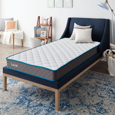 Lucid Comfort Collection 7-inch Innerspring Youth Mattress