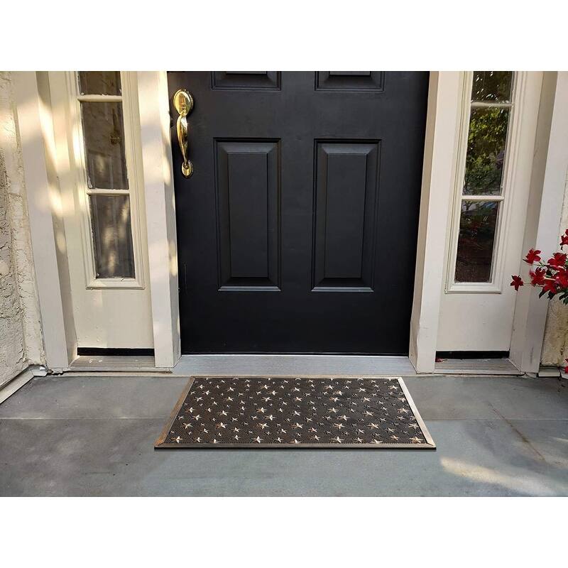 A1HC Rubber Pin Welcome Door Mats, Hand Finished, Non-Slip Backing Rubber, Heavy Duty Floormats