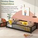 preview thumbnail 22 of 78, Twin/Full/Queen Size Floor Bed with Safety Guardrails, Toddler Floor Bed for Girls and Boys