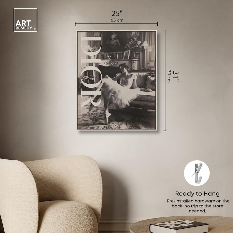 Style Ballerina Cover Canvas by Art Remedy