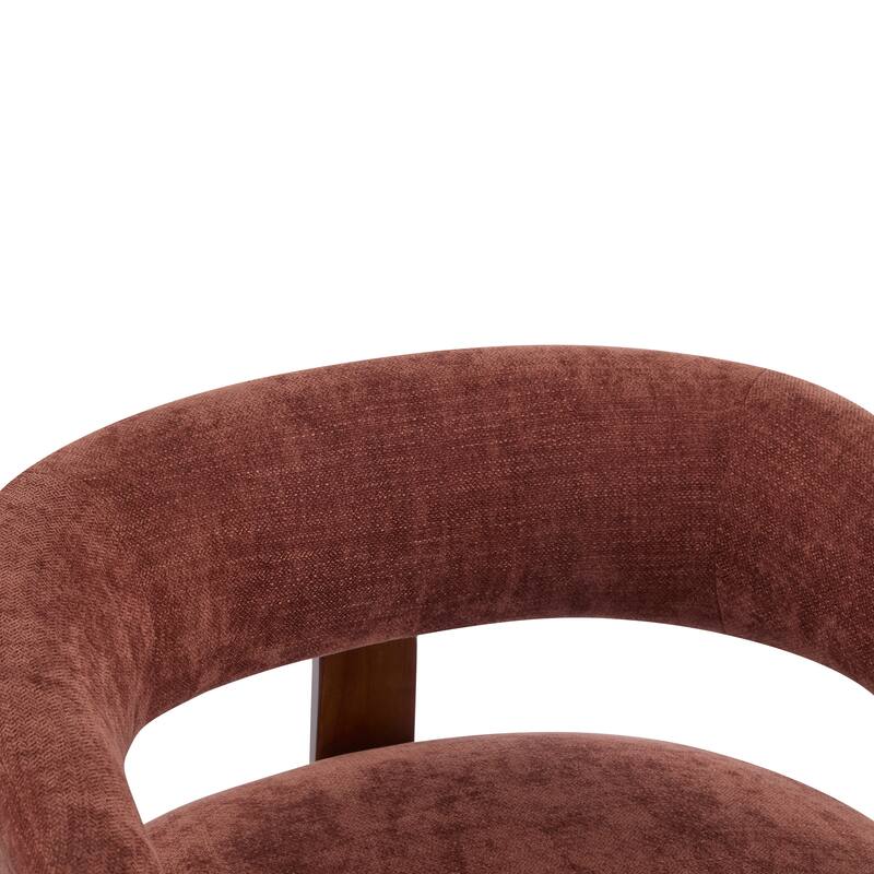 Christopher Knight Home - Accent Arm Chair Modern Upholstered Chair with Bent Wood Legs