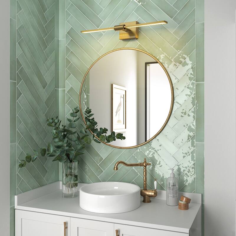 2-Light LED Modern Rotatable Vanity Light for Bathroom