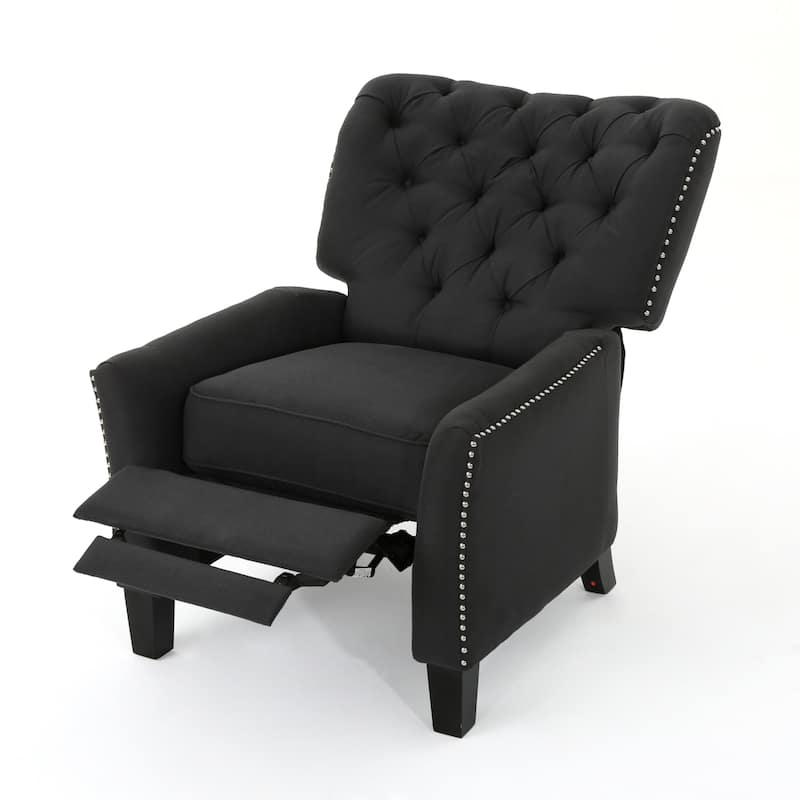 Roomfitters Modern Fabric Push Back Recliner, Comfortable Lounge Chair for Living Room, Bedroom