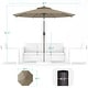 preview thumbnail 3 of 57, BONOSUKI LED Patio 9Ft Market Umbrella,Outside Deck Table Umbrella