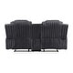 preview thumbnail 15 of 35, Brynda Corduroy 3-Piece Manual Double Reclining Sofa Sets