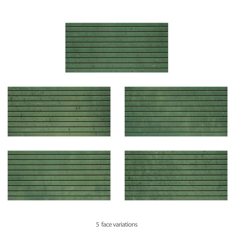 Merola Tile Capri Strata Oliva 6-7/8" x 14" Porcelain Floor and Wall Tile