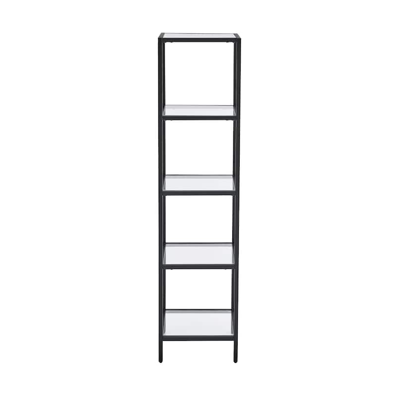Pierre 16"X65"X14" Freestanding Linen Cabinet In Matte Black