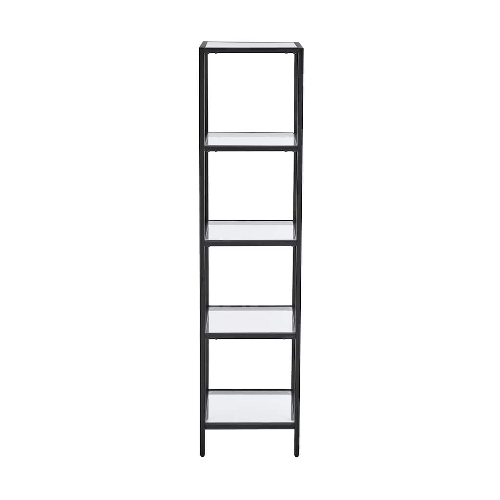 Pierre 16"X65"X14" Freestanding Linen Cabinet In Matte Black