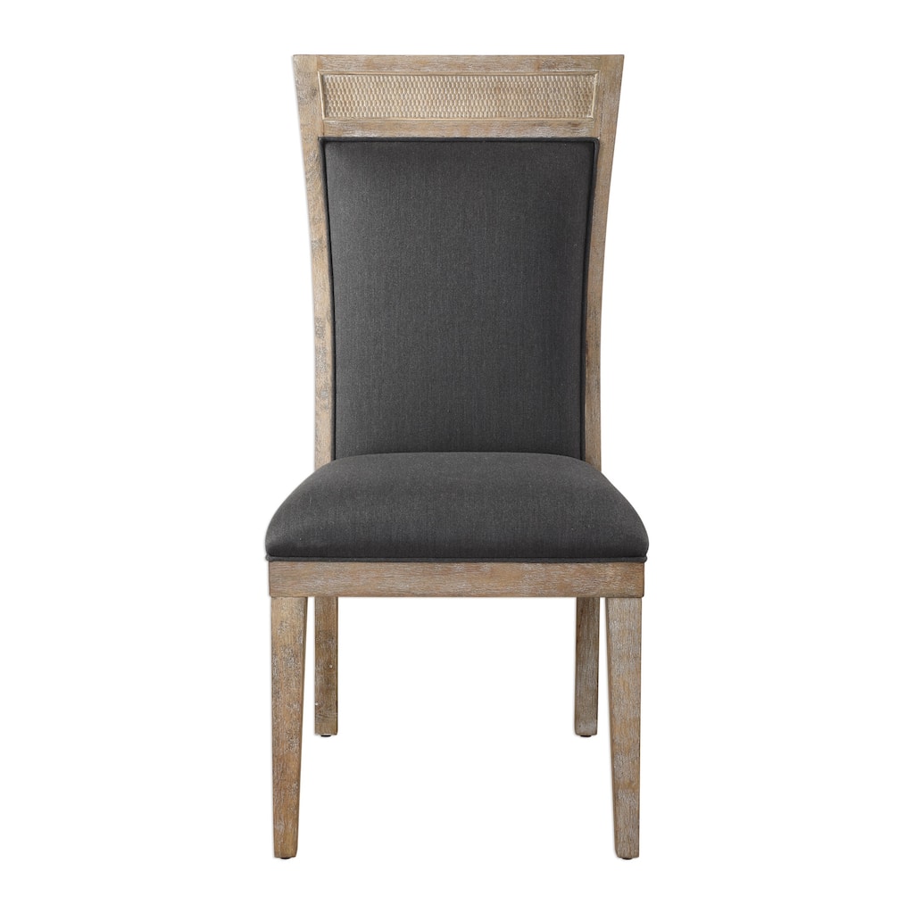 Uttermost Encore 20 Inch Wide Wood Frame Accent Chair with Fabric