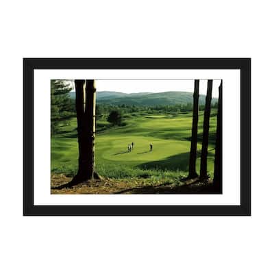 iCanvas "Golfers On A Green, Country Club Of Vermont, Waterbury, Washington County, Vermont, USA" by Panoramic Images
