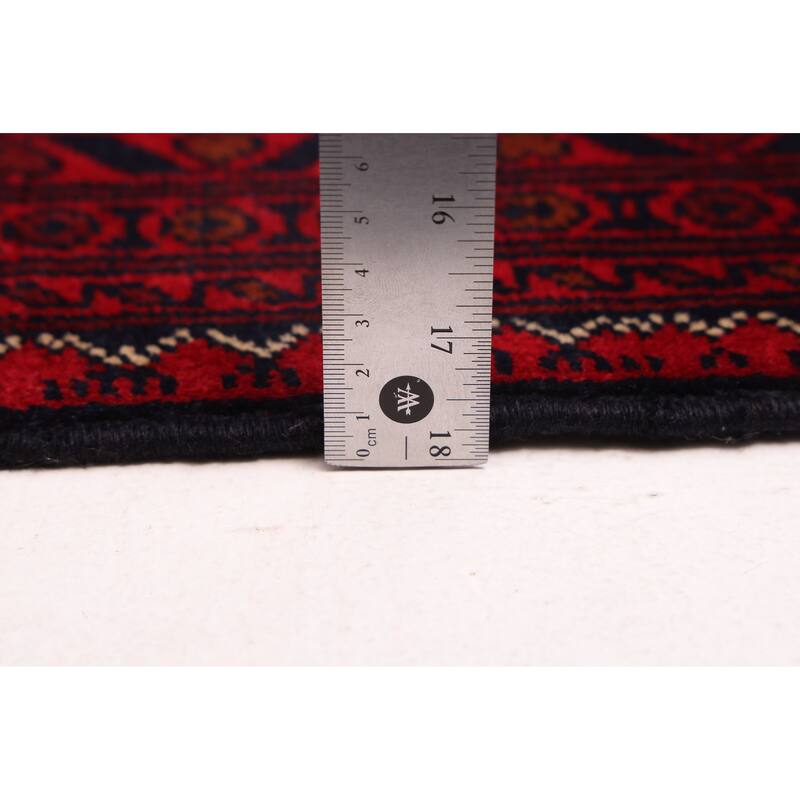 ECARPETGALLERY Hand-knotted Finest Khal Mohammadi Red Wool Rug - 6'7 x 9'9