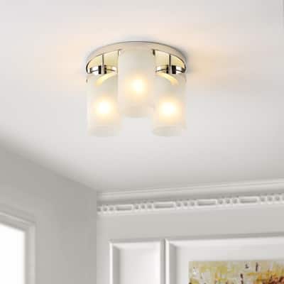 SAFAVIEH Lighting Jeffra Flush Mount - 12" W x 12" D x 7" H