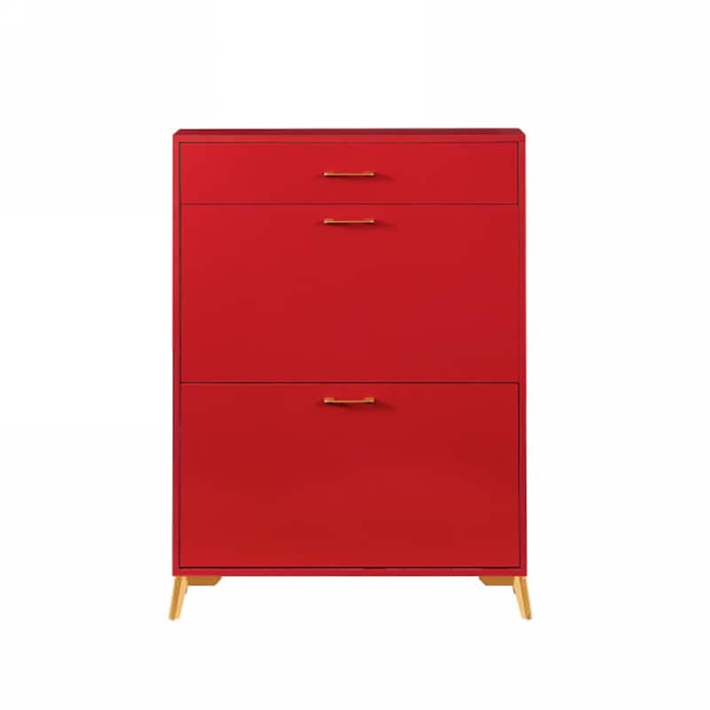Free Standing Shoe Organizer with 2 Flip Drawers, Hidden Shoe Rack Storage Organizer for Doorway Hallway Closet