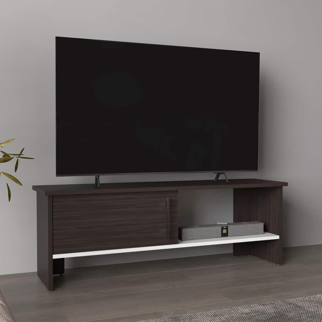 Modern Design TV Stand, 1 Door, 1 Shelf with durable materials,easy assembly